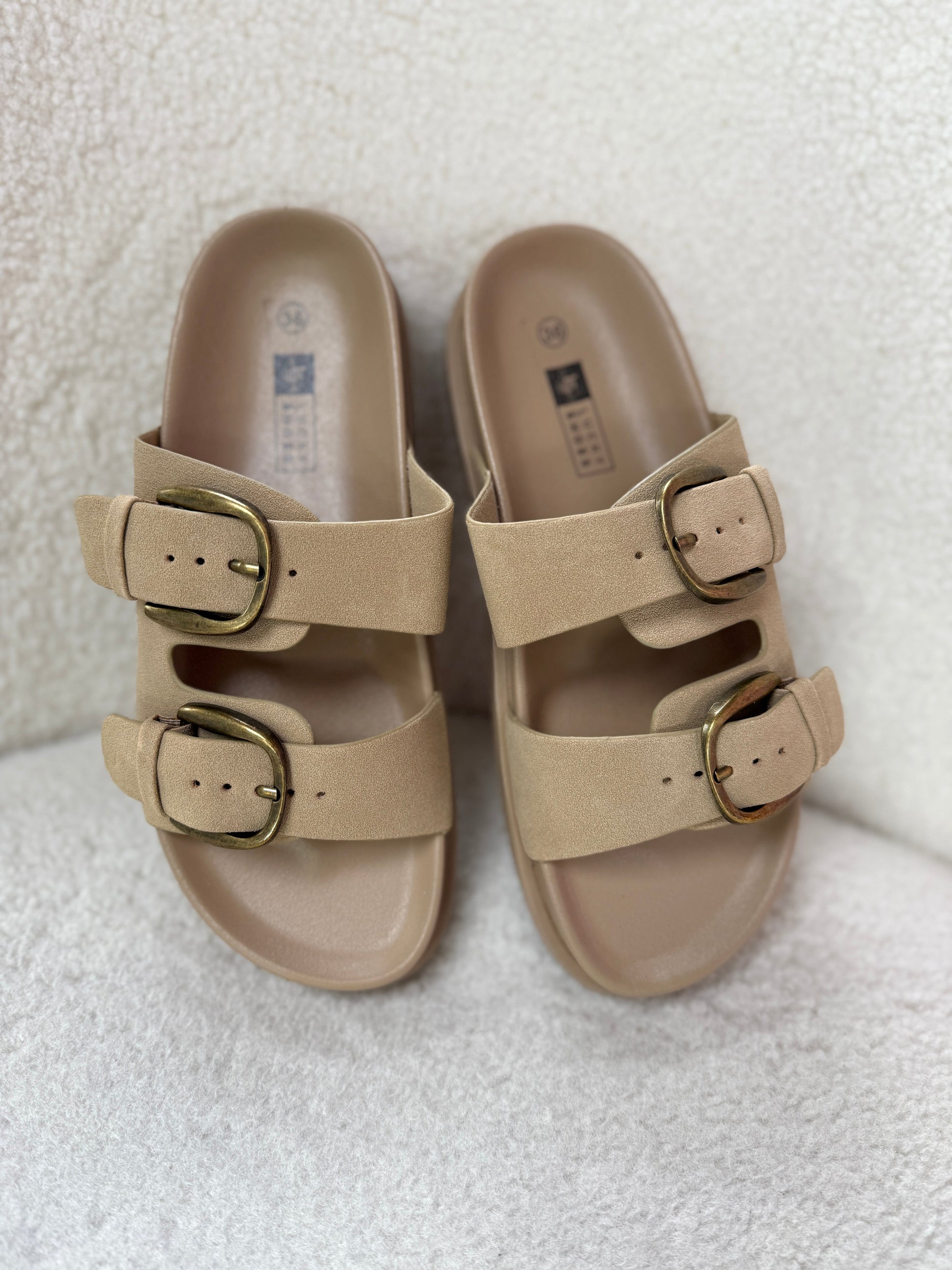 Rikki Beige Slides