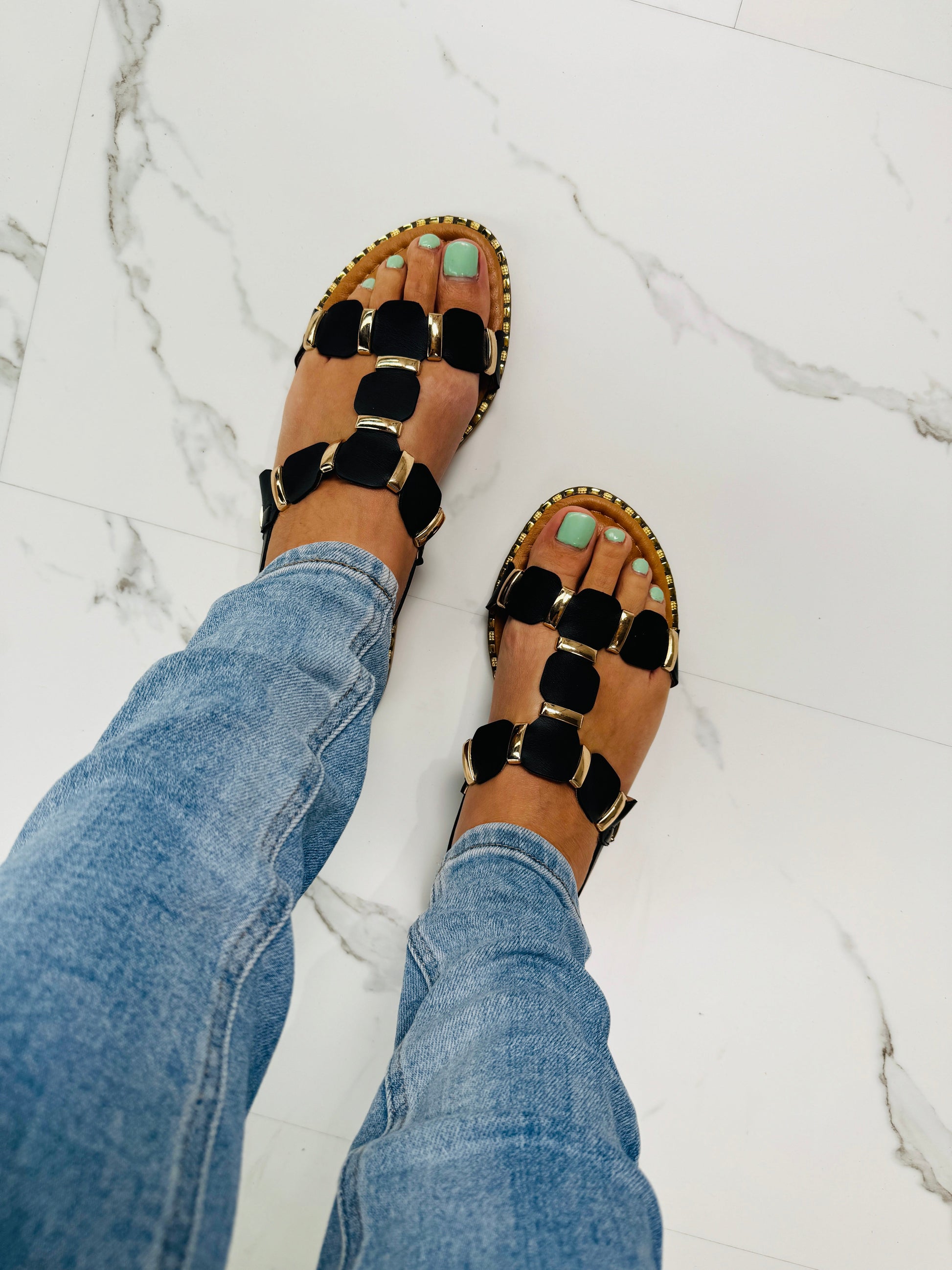 289 Black Sandaal