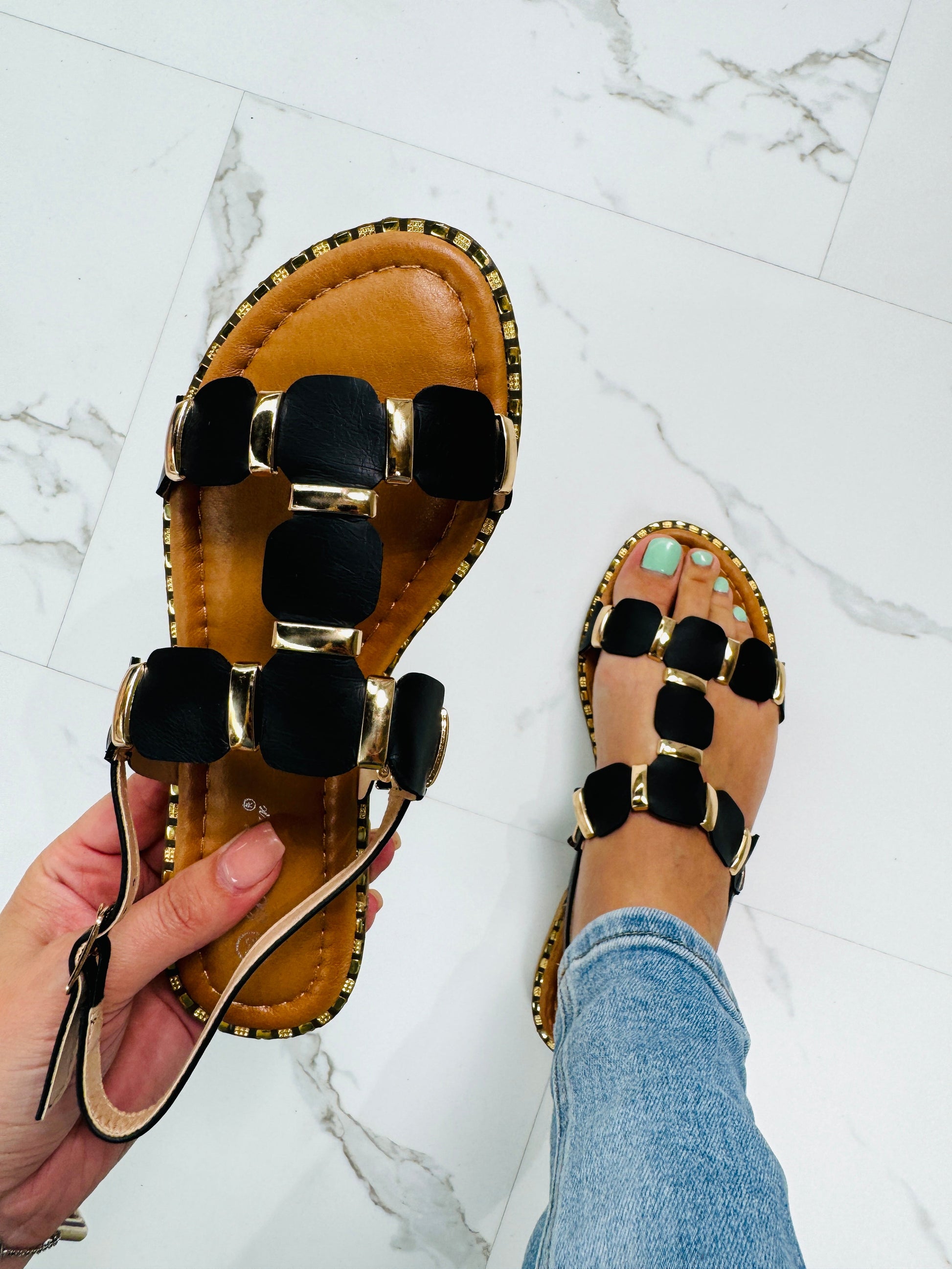 289 Black Sandaal