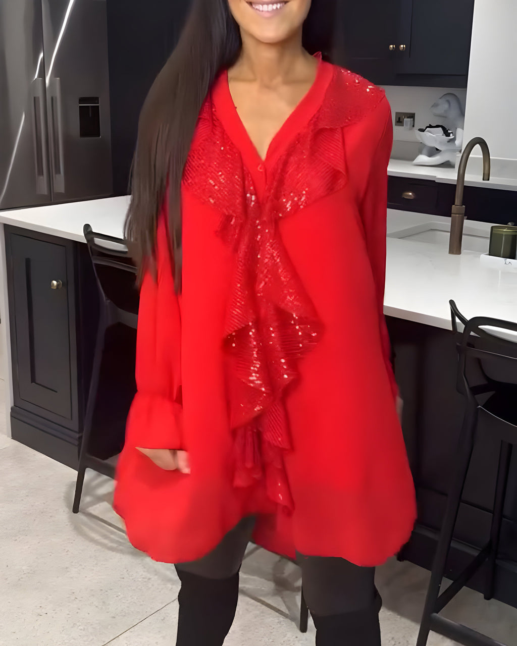 Skylar™ | Elegante Blouse met Volants