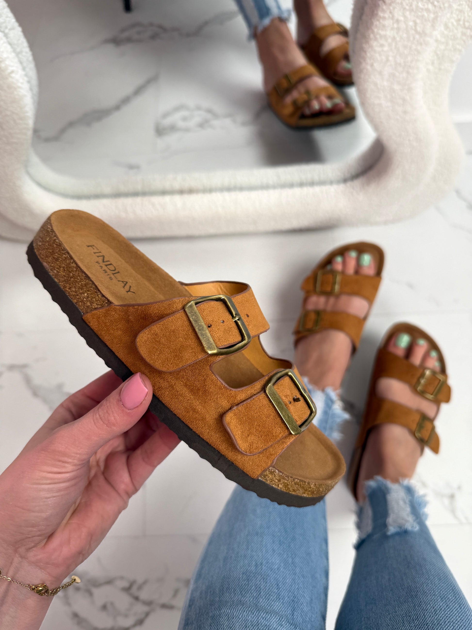 Saar Camel Slipper
