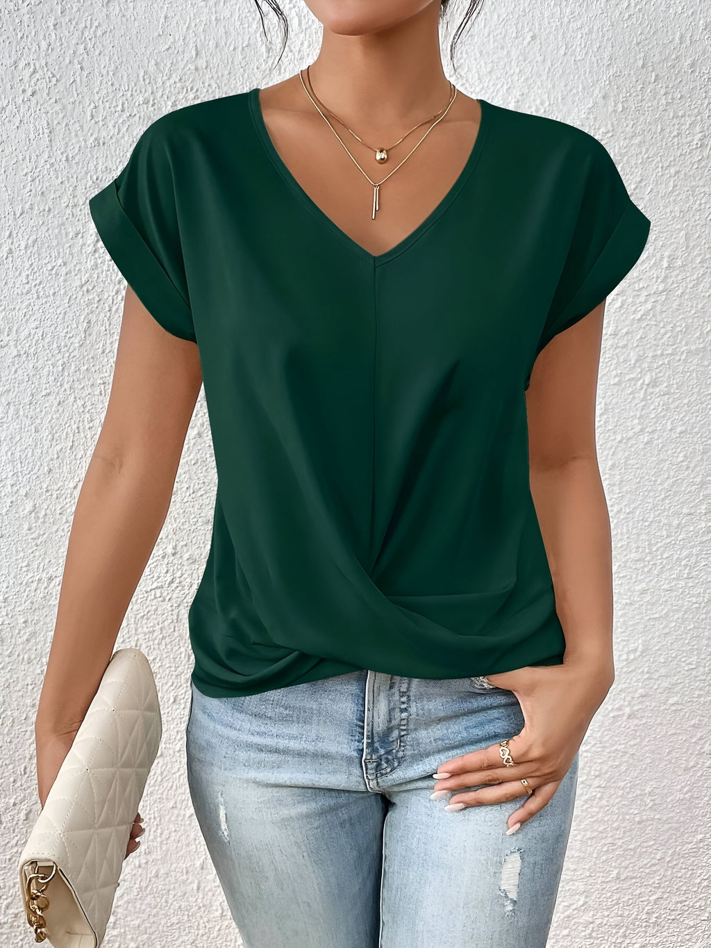NOVERA™ | Casual T-shirt met sweetheart halslijn