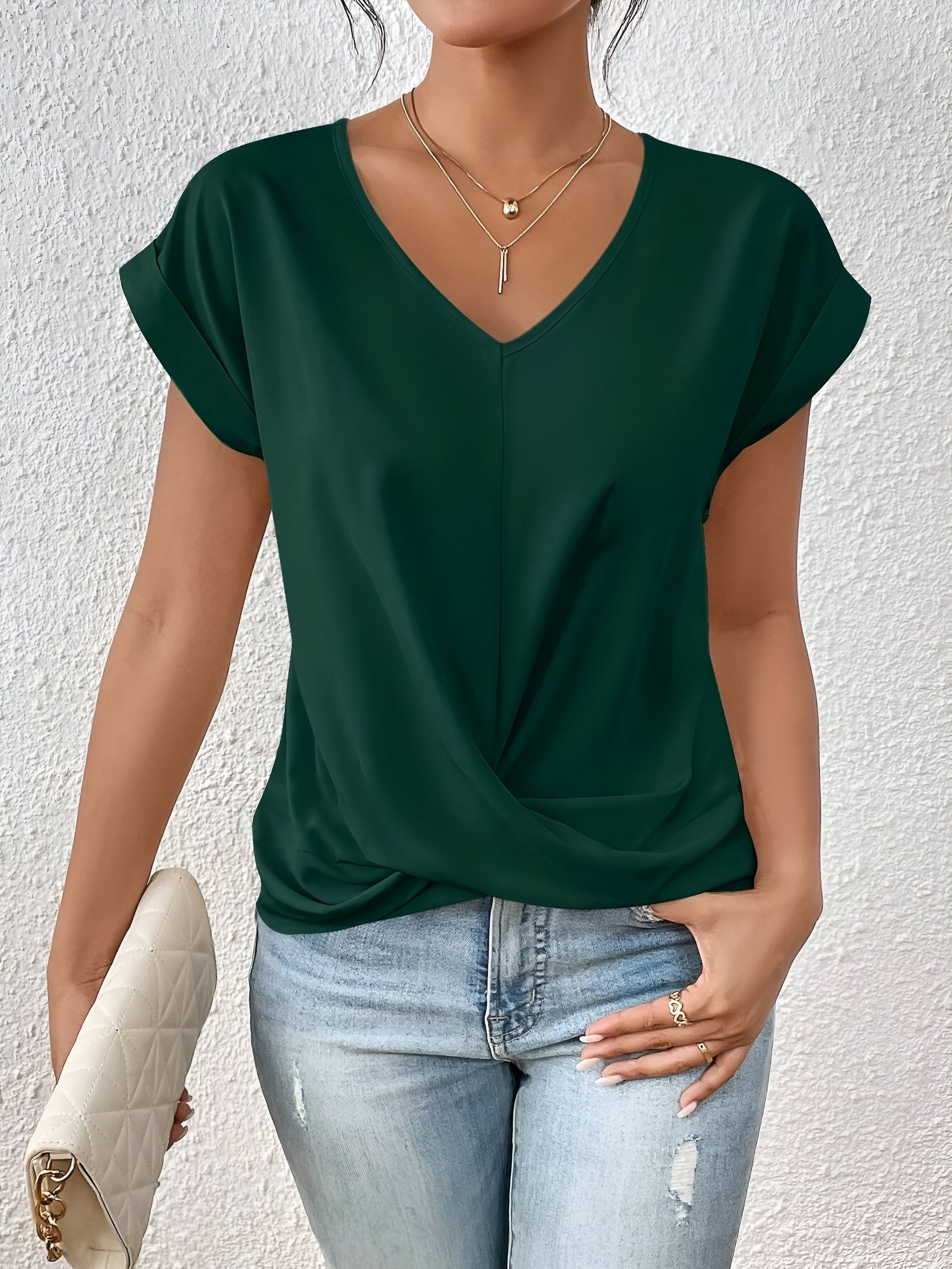 NOVERA™ | Casual T-shirt met sweetheart halslijn