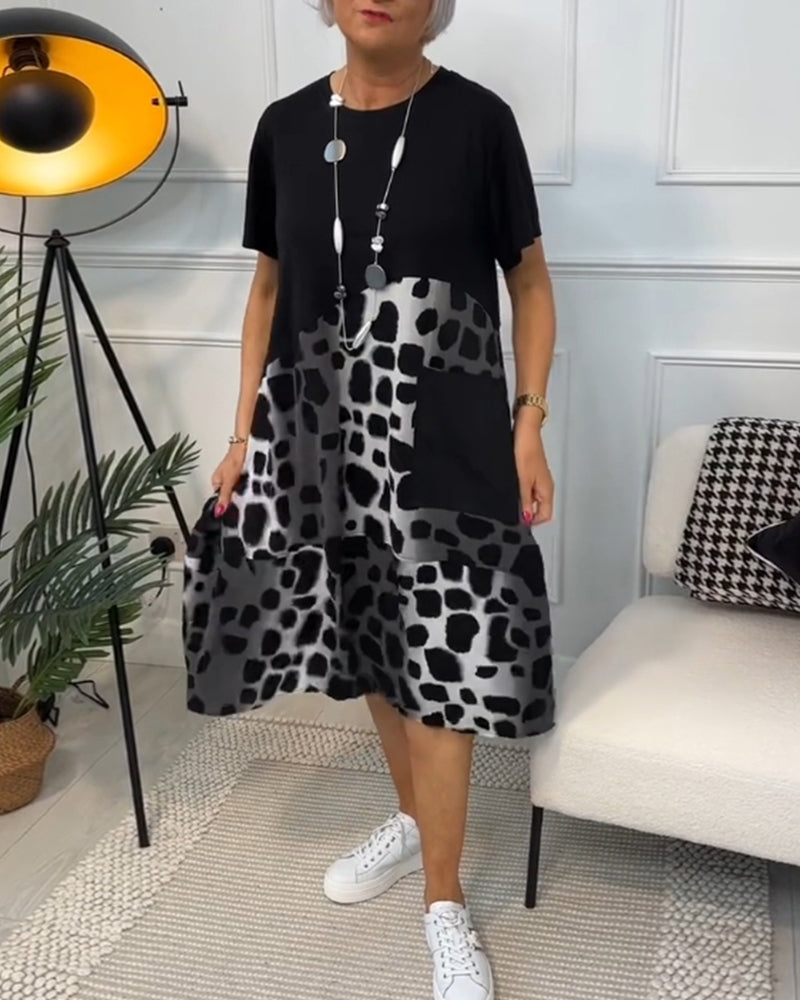 Naomi™ | Casual Printjurk met Ronde Hals