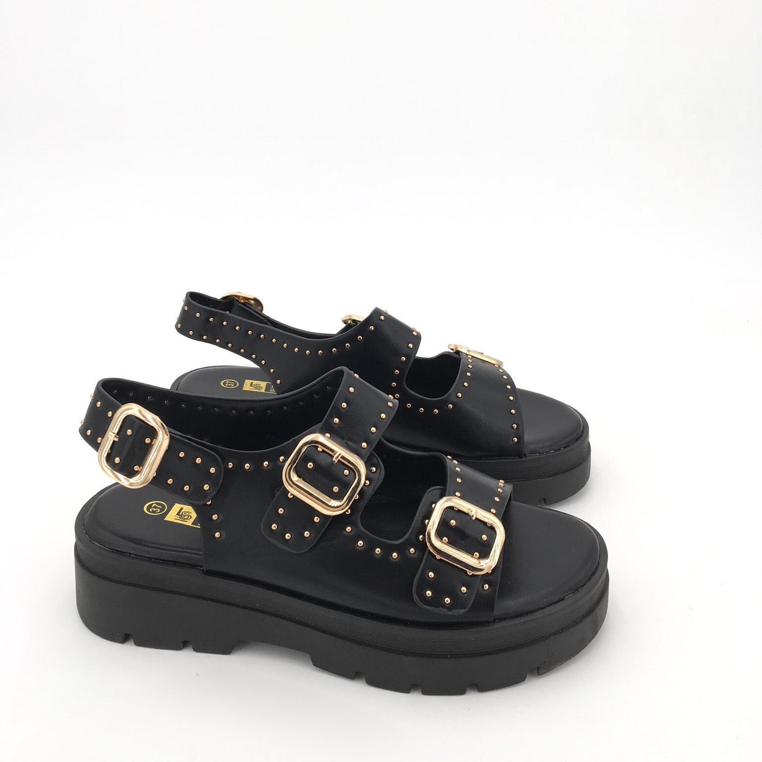 5478 Black Sandaal