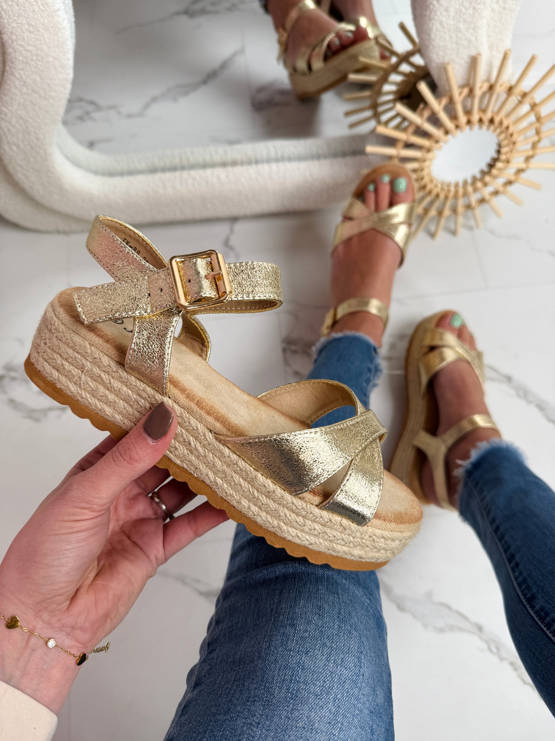 Dionne Gold Sandaal