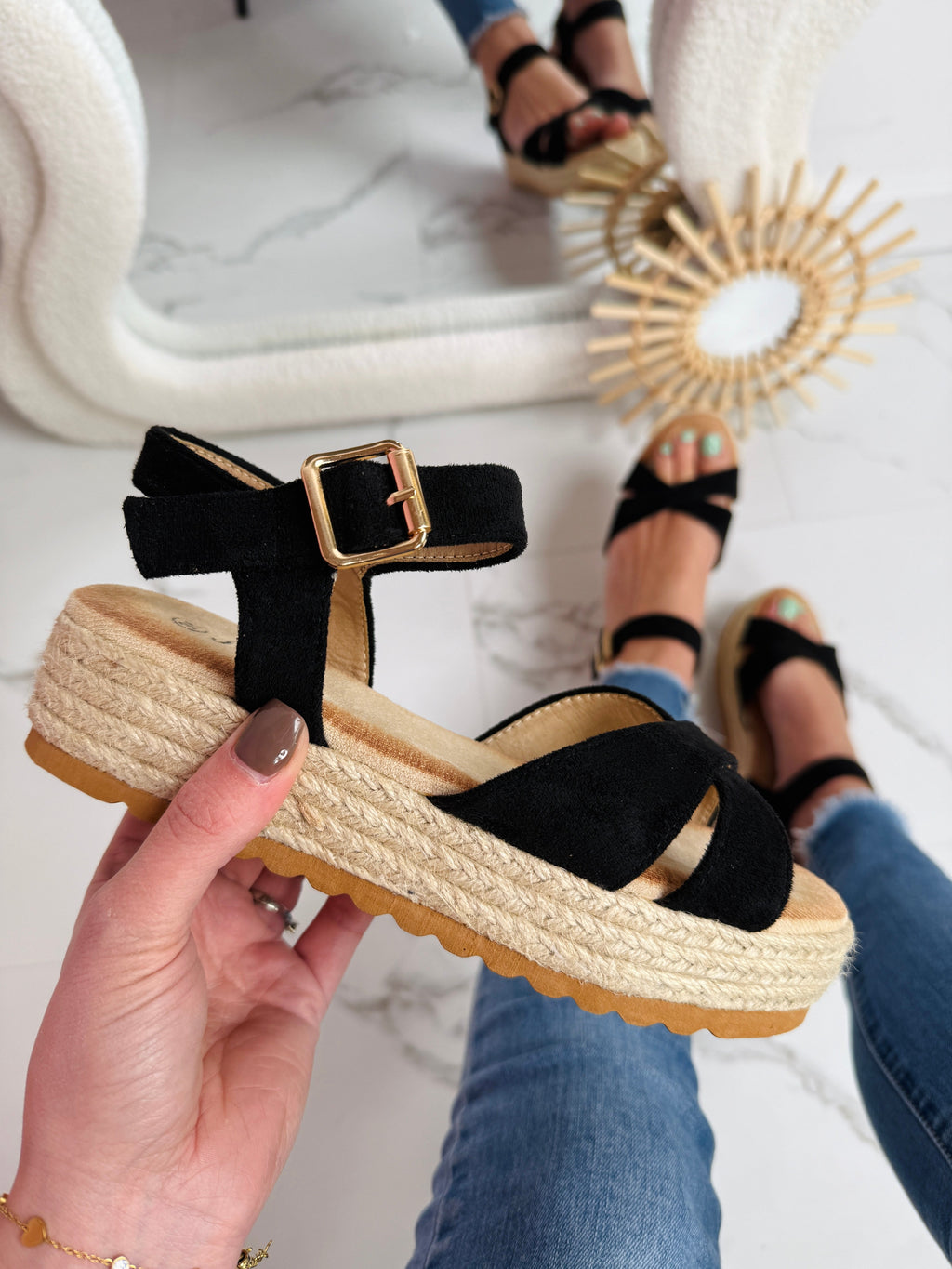 Dionne Black Sandaal