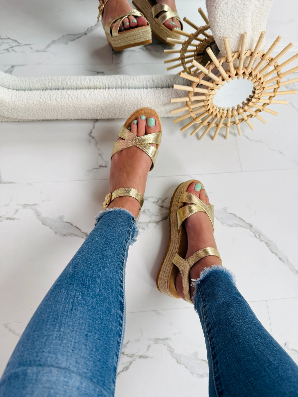 Dionne Gold Sandaal