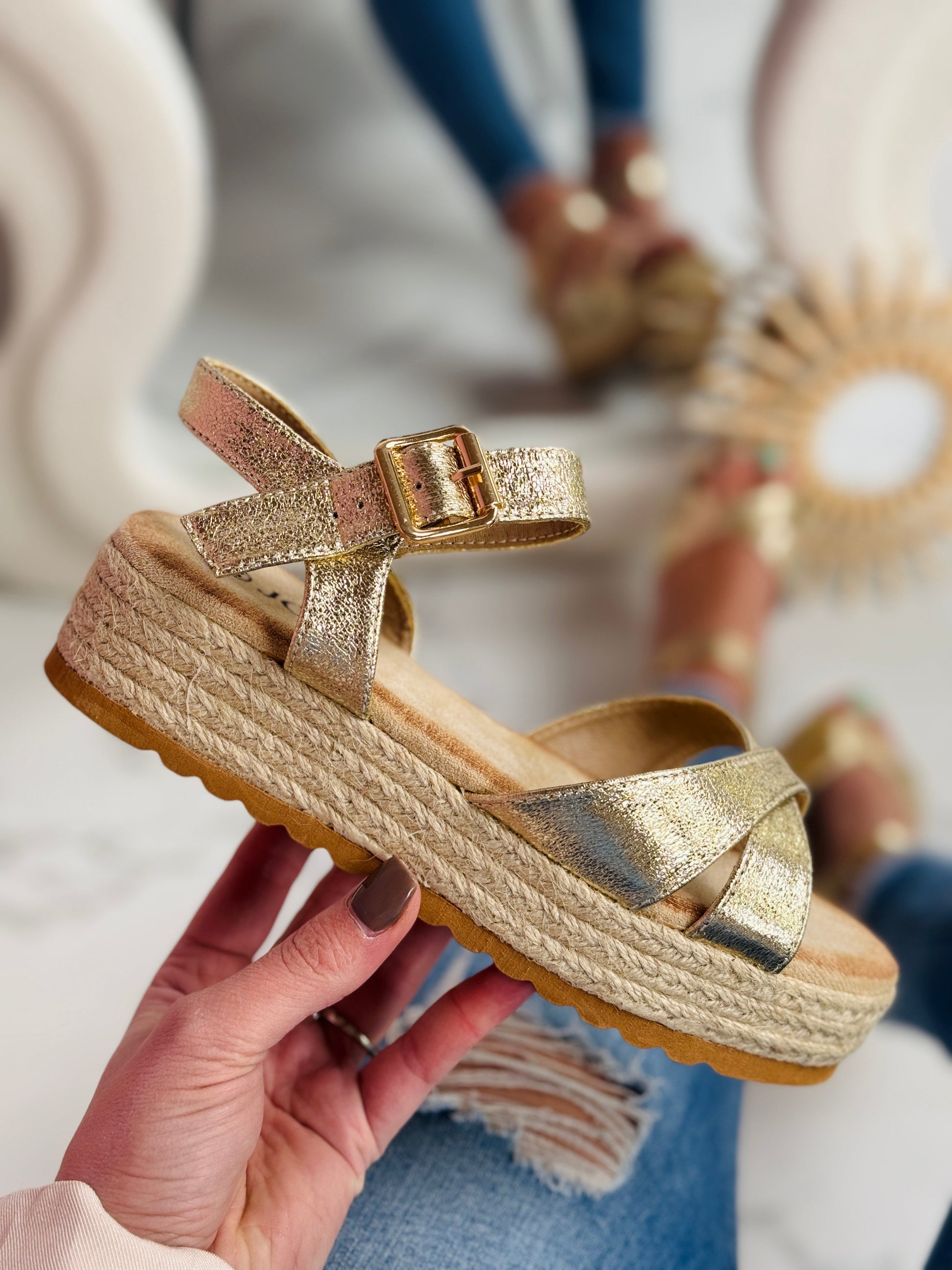 Dionne Gold Sandaal