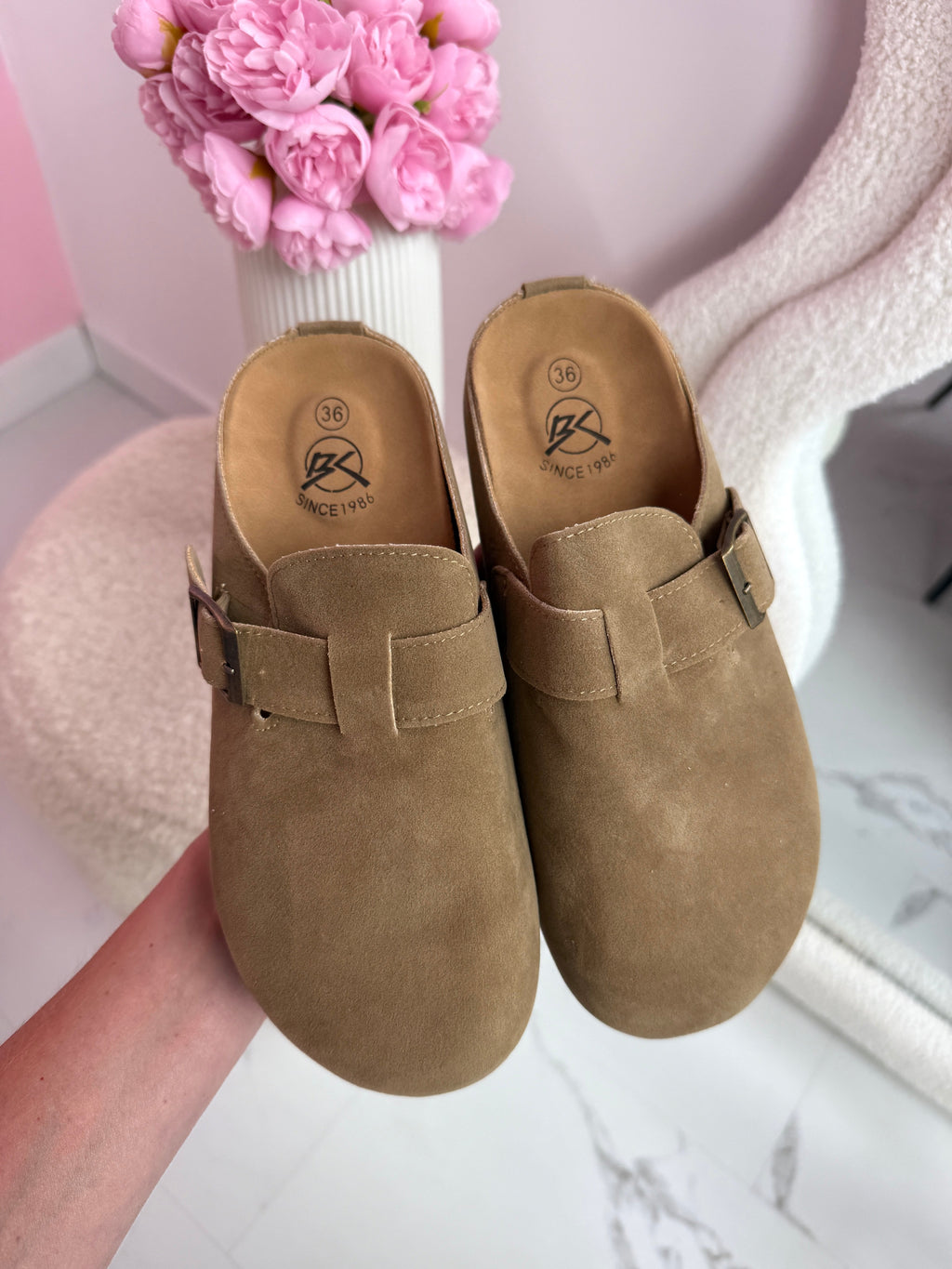 Flexi Khaki Slides