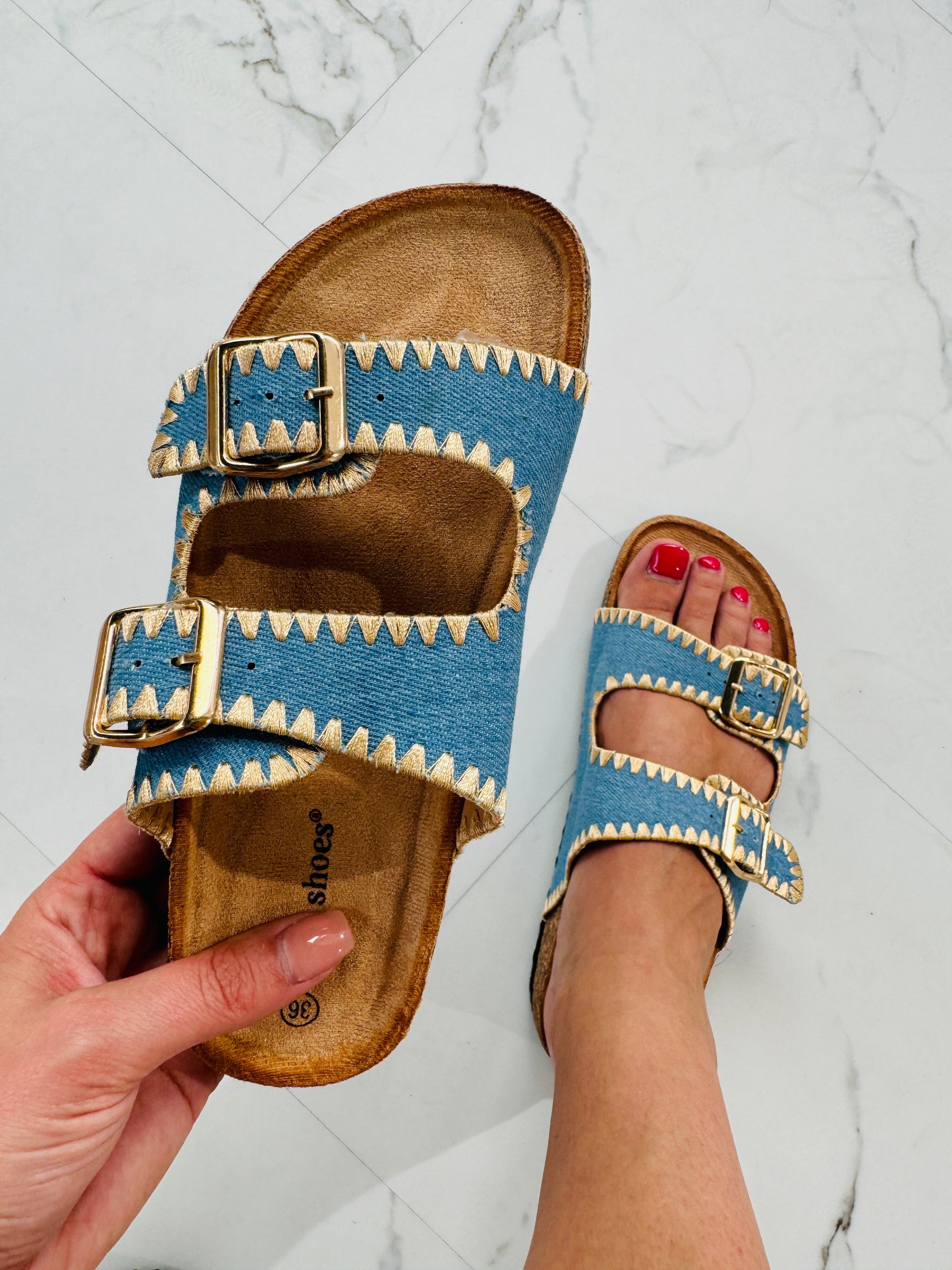 Marlin Denim Slipper
