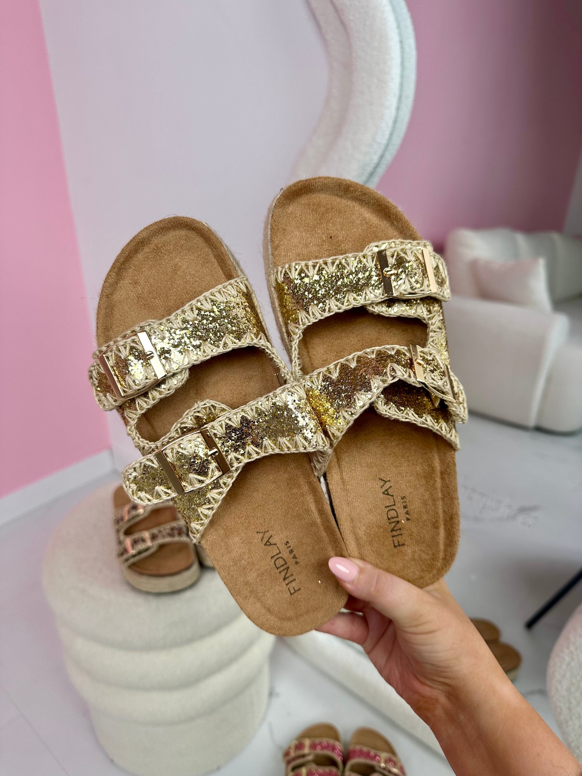 Glitz Gold Slipper