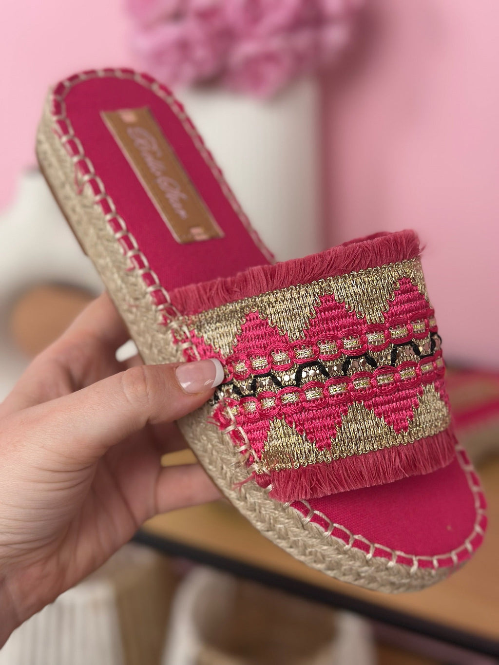 Gaby Fuchsia Slippers