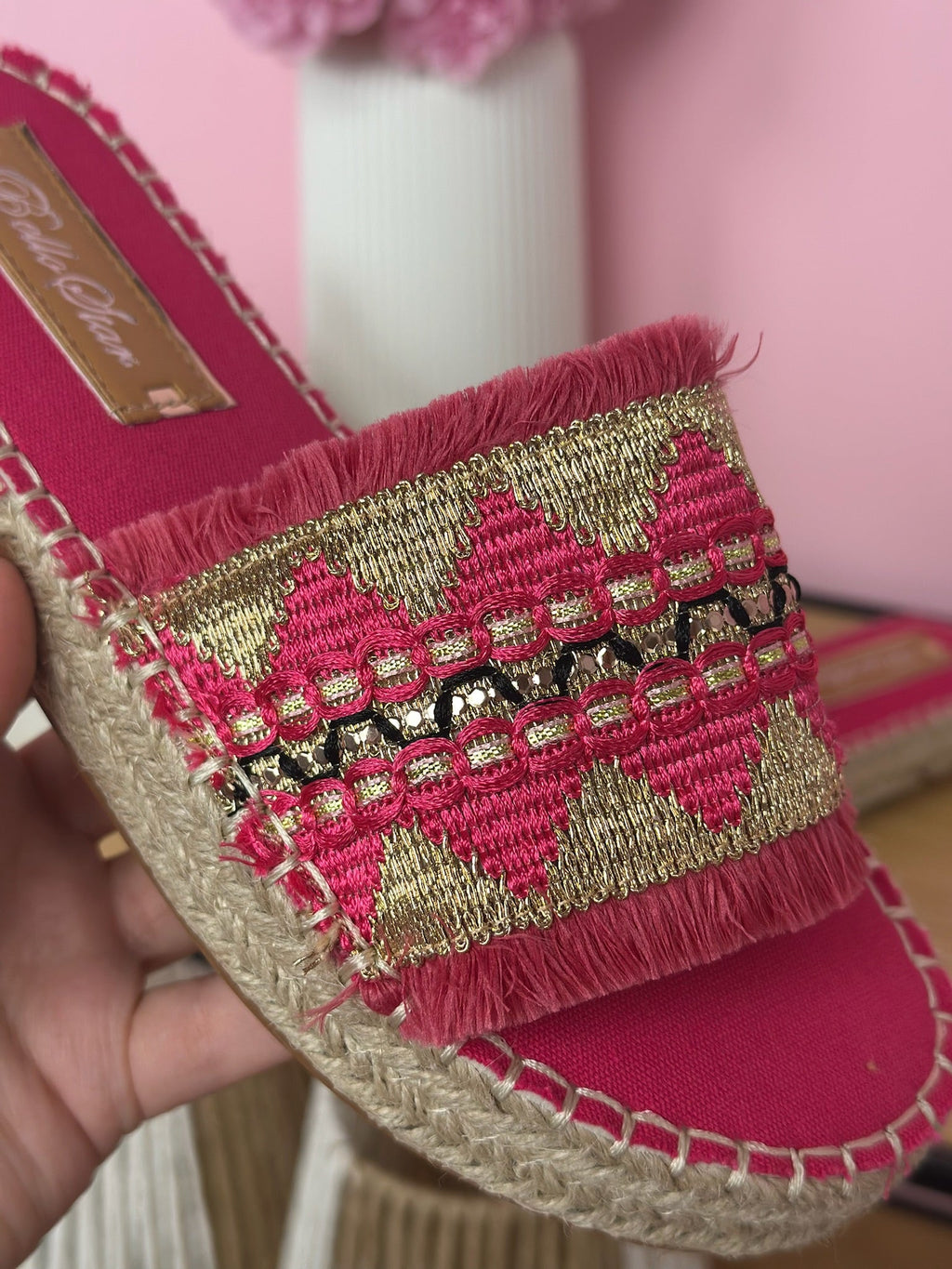 Gaby Fuchsia Slippers