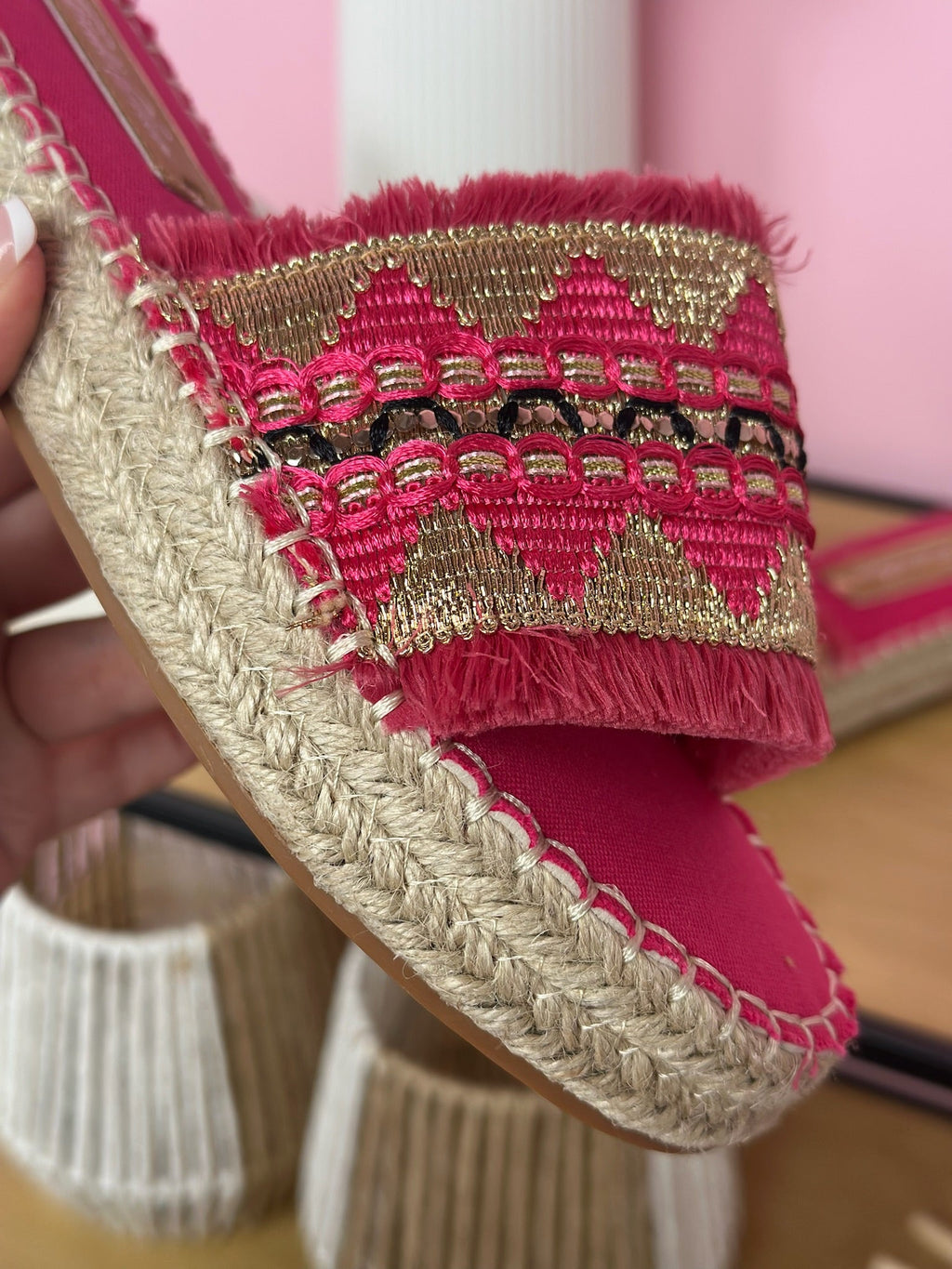 Gaby Fuchsia Slippers