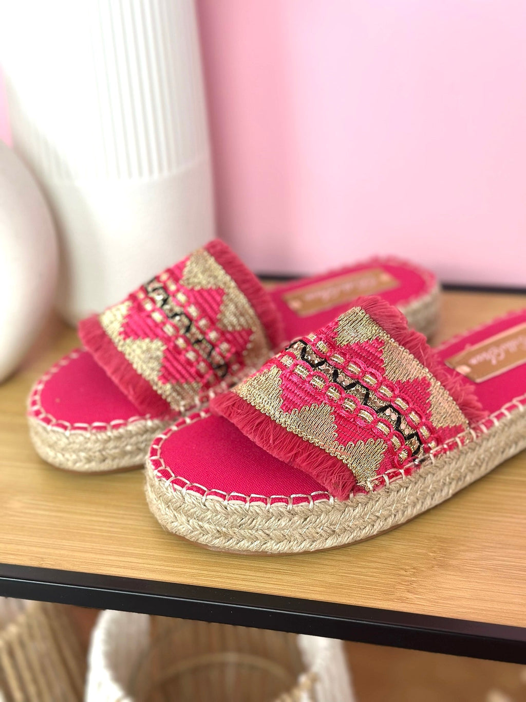 Gaby Fuchsia Slippers
