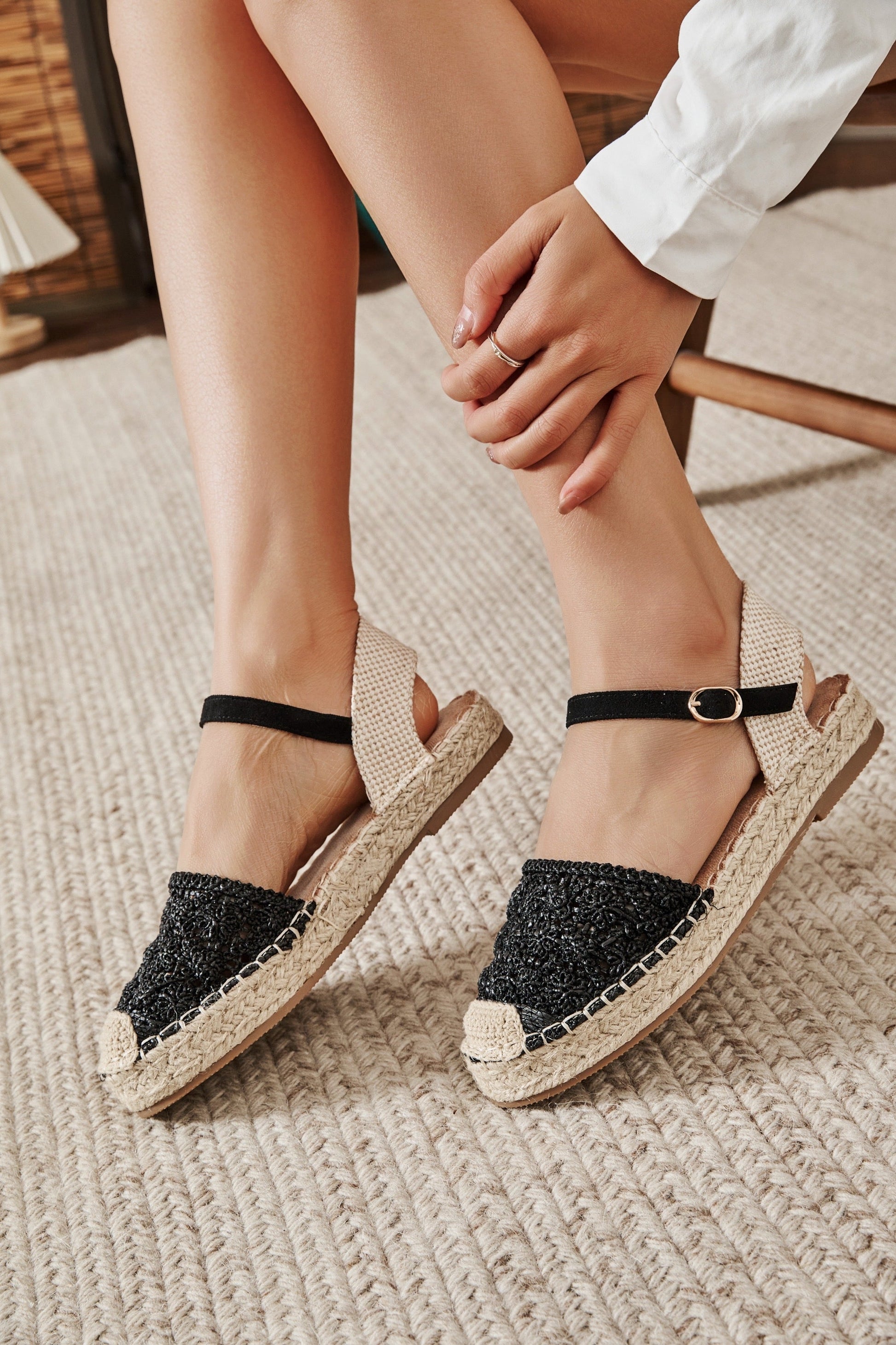 Isadora Black Espadrille