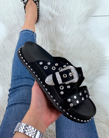 Marleen Black slipper