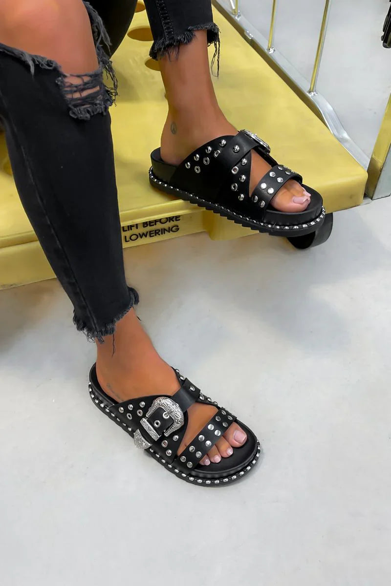 Marleen Black slipper