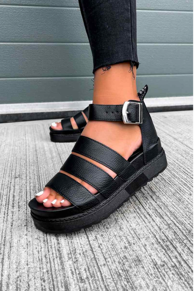 Take It Black Sandaal