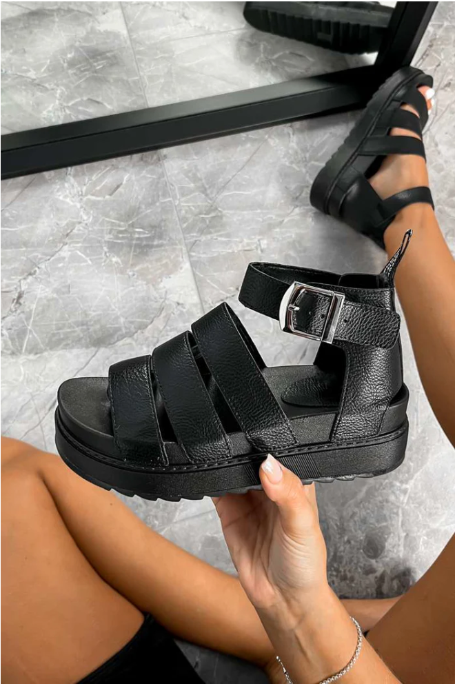 Take It Black Sandaal