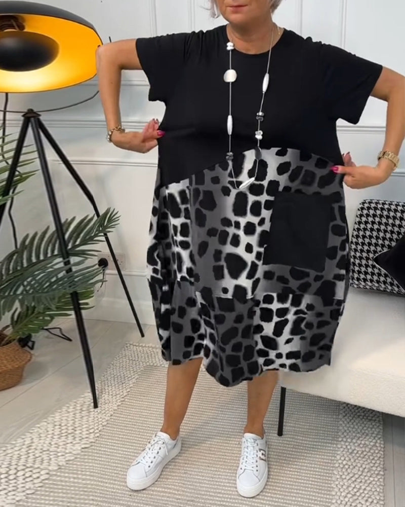 Naomi™ | Casual Printjurk met Ronde Hals